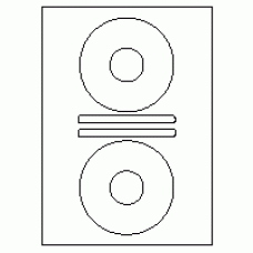 496 - Label Shape - CD - 2 sets per sheet